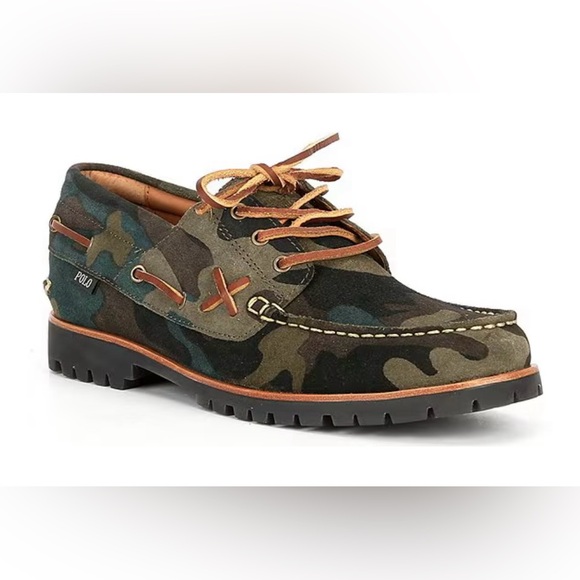 Ralph Lauren Other - NWT Polo Ralph Lauren Ranger Deck” Camo Suede Loafer Size 8.5
